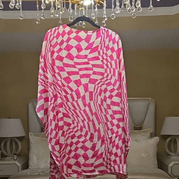 ODDY Pink and White Swirl Mini Dress - Picture 5 of 15